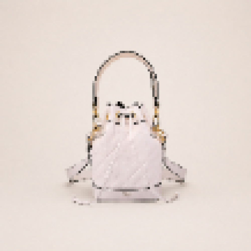 Mini Bucket Bag with Drawstring Closure and Top Handle for Everyday Use