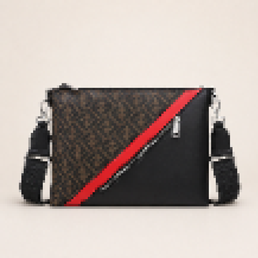 Modern Messenger Crossbody Bag with Zip Closure for Work and Daily Use