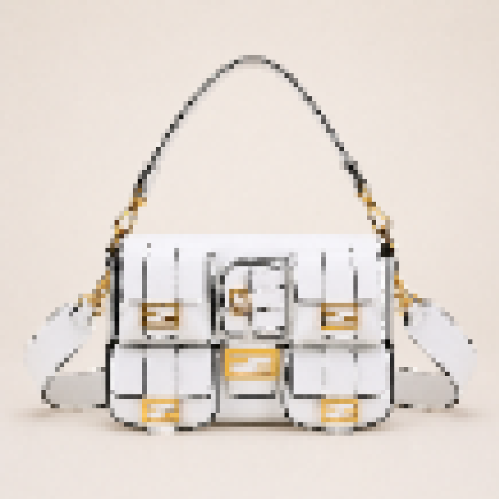 Structured Multi-Pocket Shoulder Bag with Adjustable Strap for Everyday Use