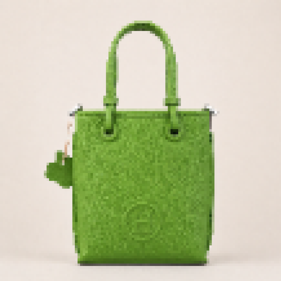 Mini Structured Shopping Tote Bag with Adjustable Crossbody Strap