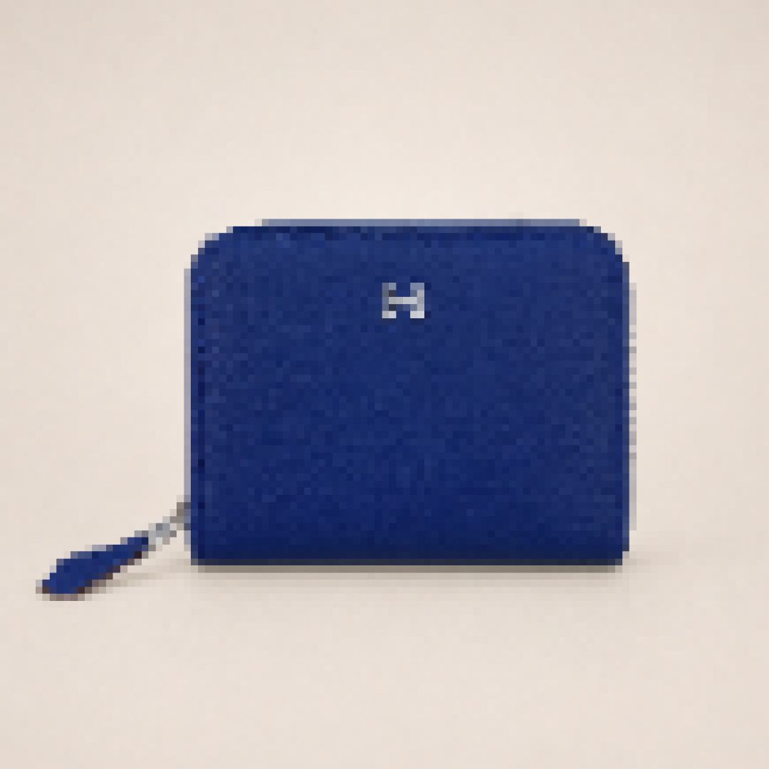 Minimalist Card Wallet with Zipper Closure for Daily Use