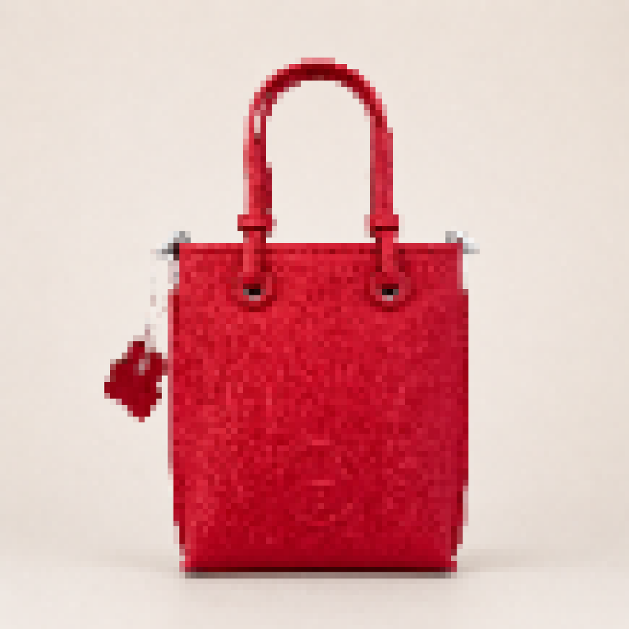 Mini Structured Shopping Tote Bag with Adjustable Crossbody Strap