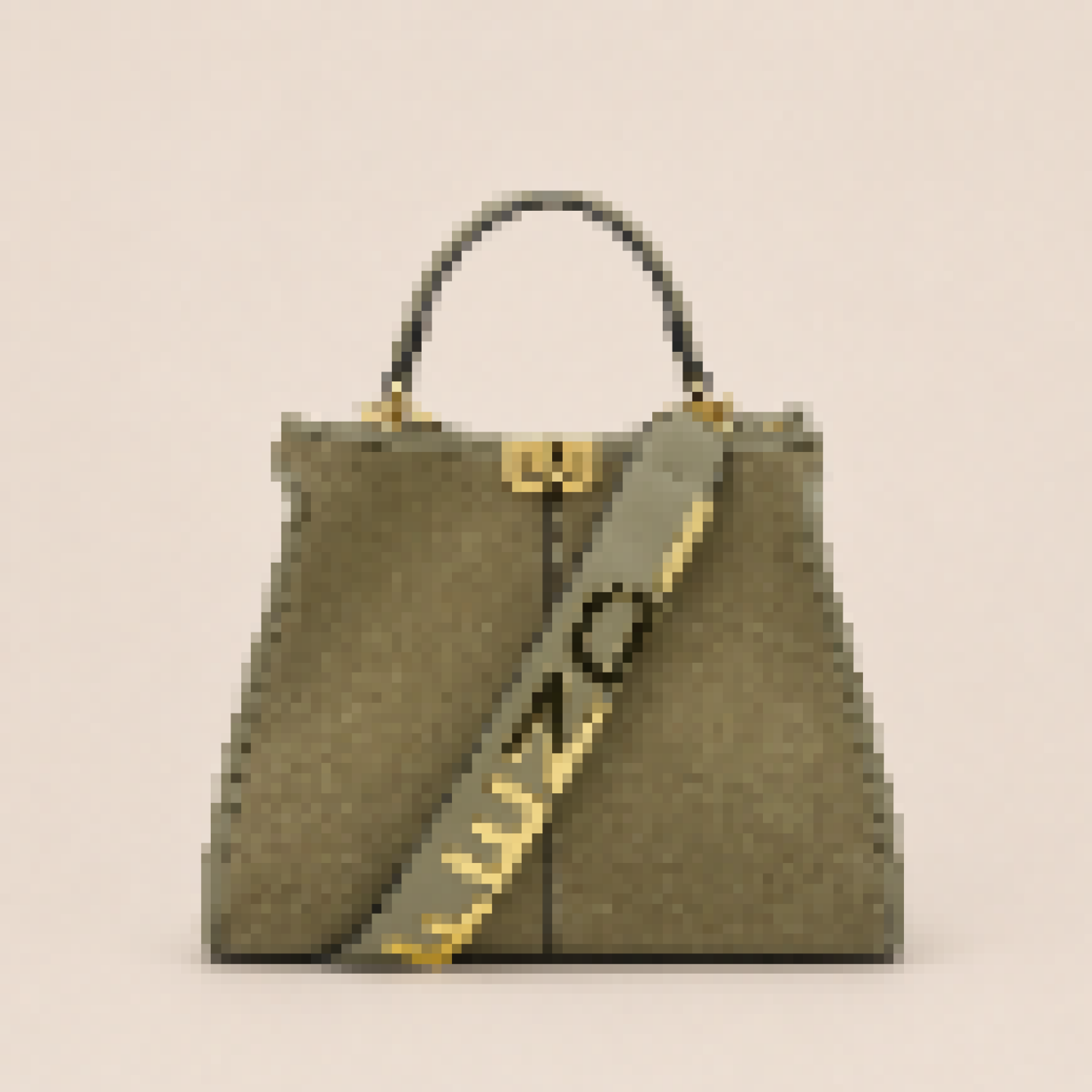 Structured Mini Tote Bag with Top Handle and Lock Closure for Everyday Use