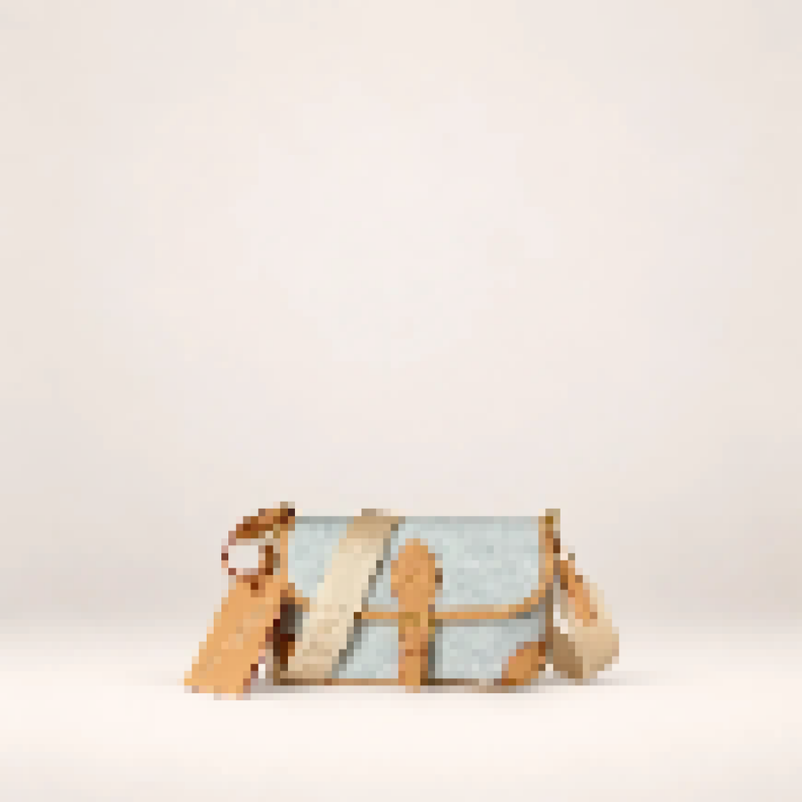 Monogram Flap Shoulder Bag – Women's Crossbody Handbag with Adjustable Strap