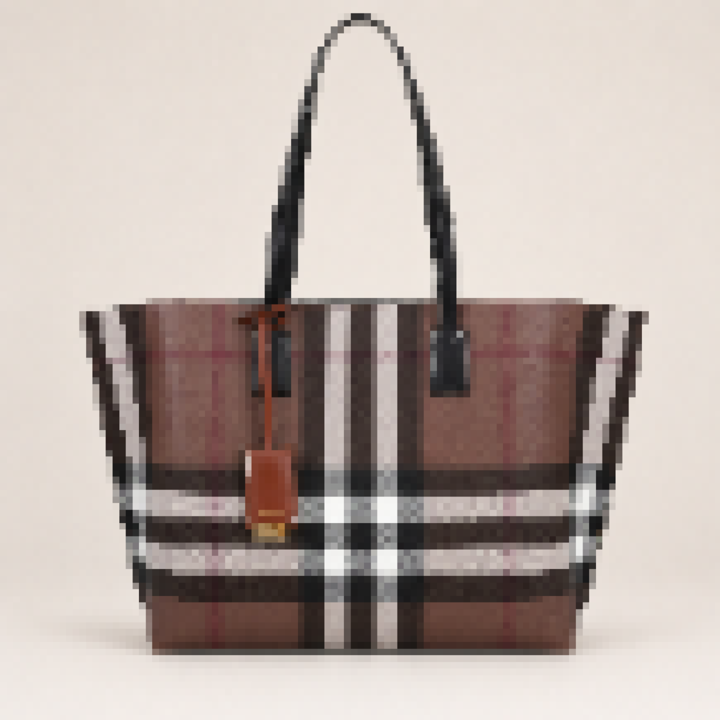 Spacious Plaid Tote Shoulder Bag for Commuting & Everyday Use