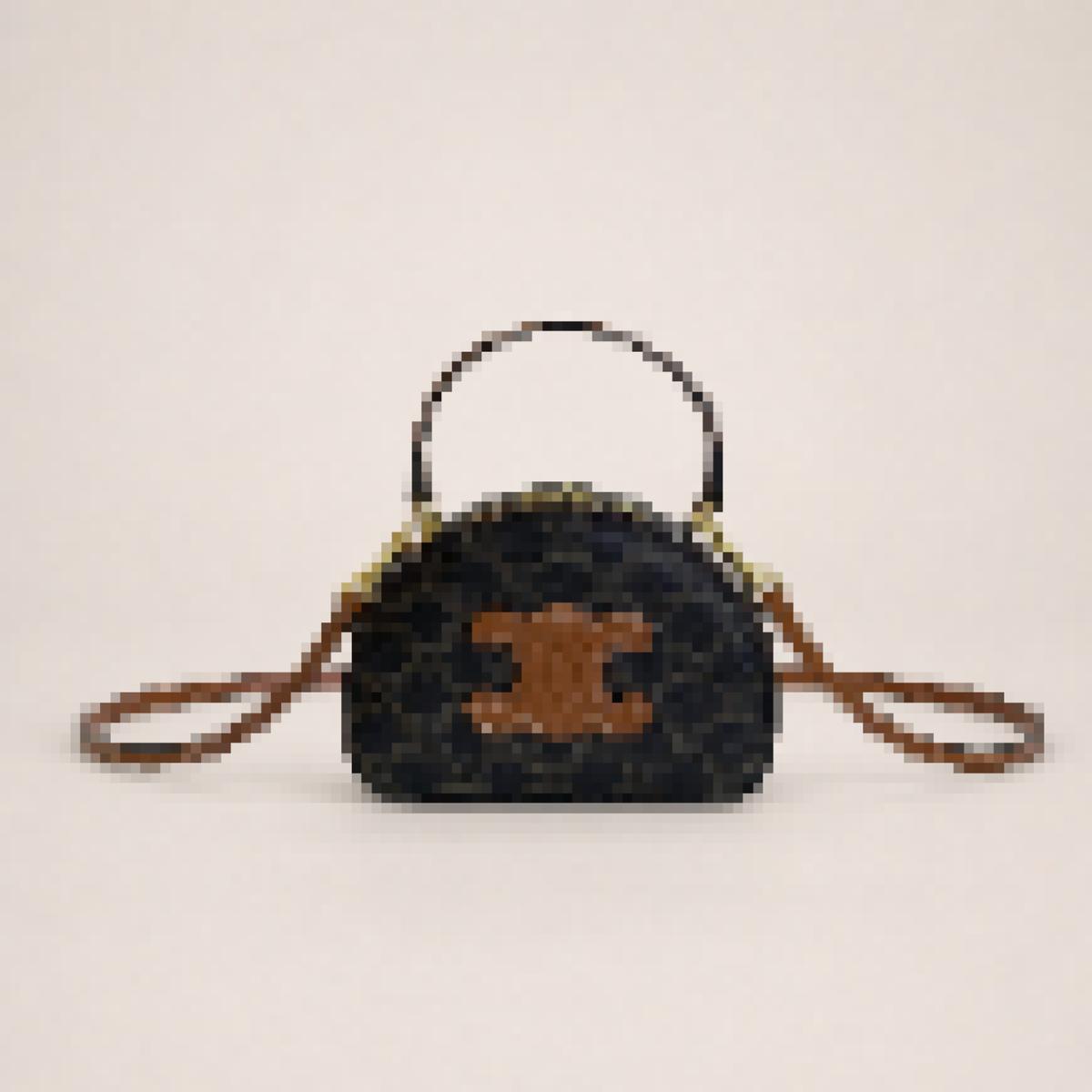 Compact Half Moon Crossbody Bag with Top Handle and Adjustable Strap for Everyday Use