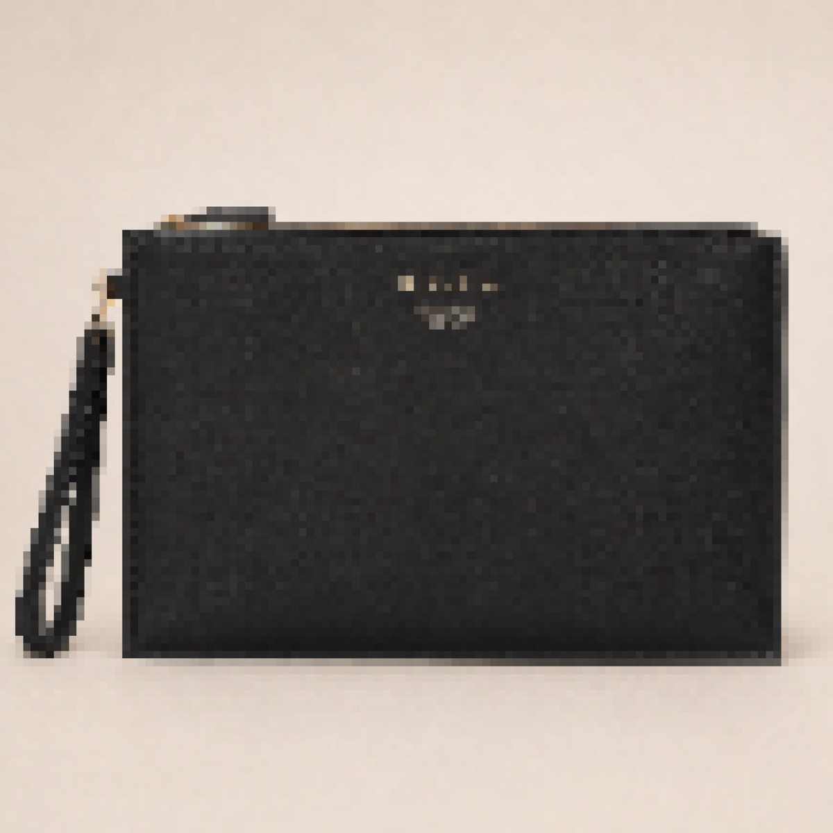 Zip Pouch Clutch Wristlet with Strap for Daily Carry & Travel
