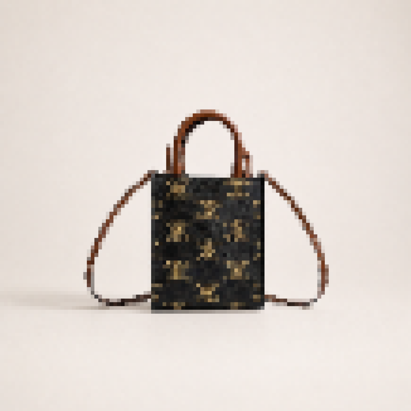 Mini Vertical Structured Tote Bag with Top Handle and Adjustable Strap for Everyday Use