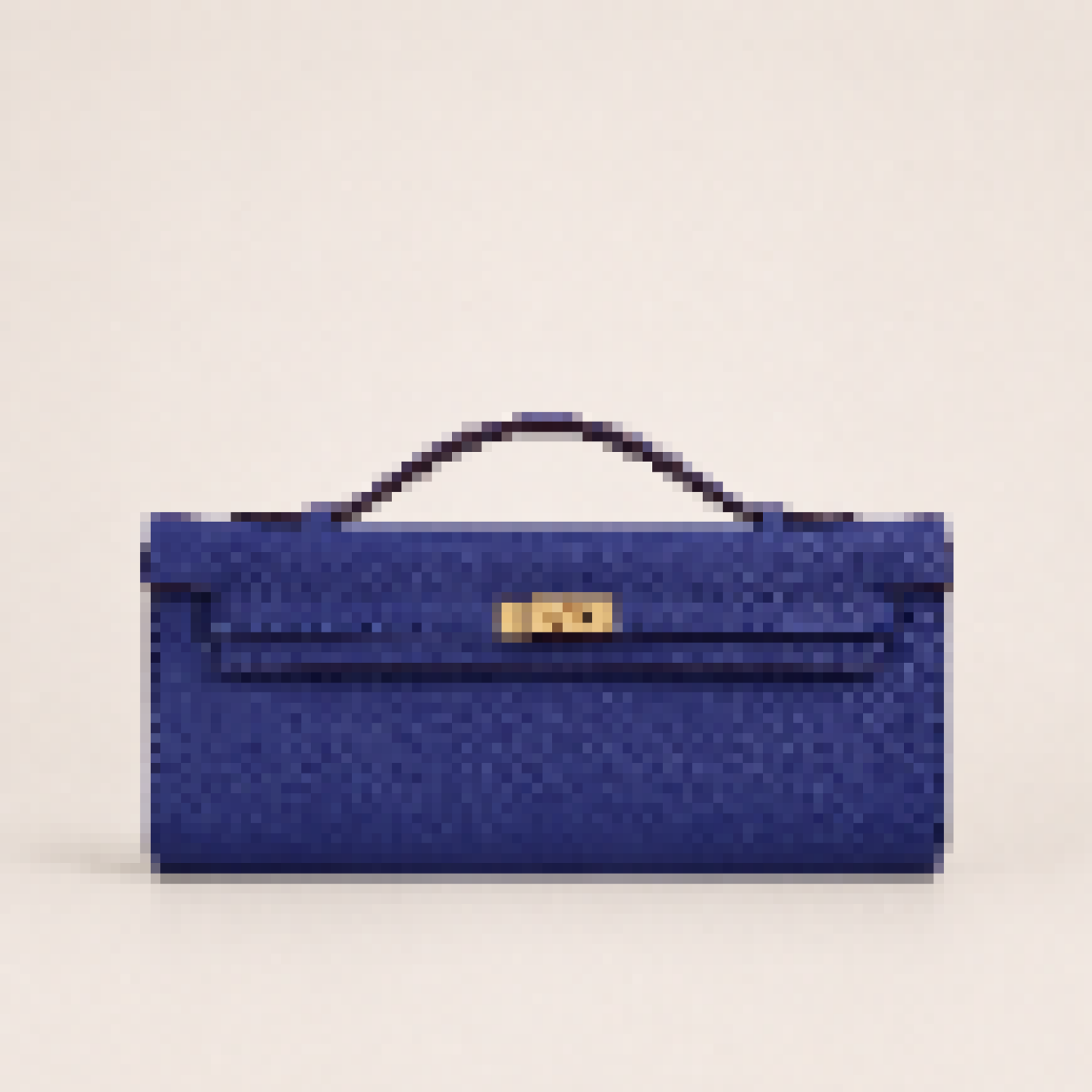 Structured Pochette Clutch Bag with Shoulder Strap for Evening Carry
