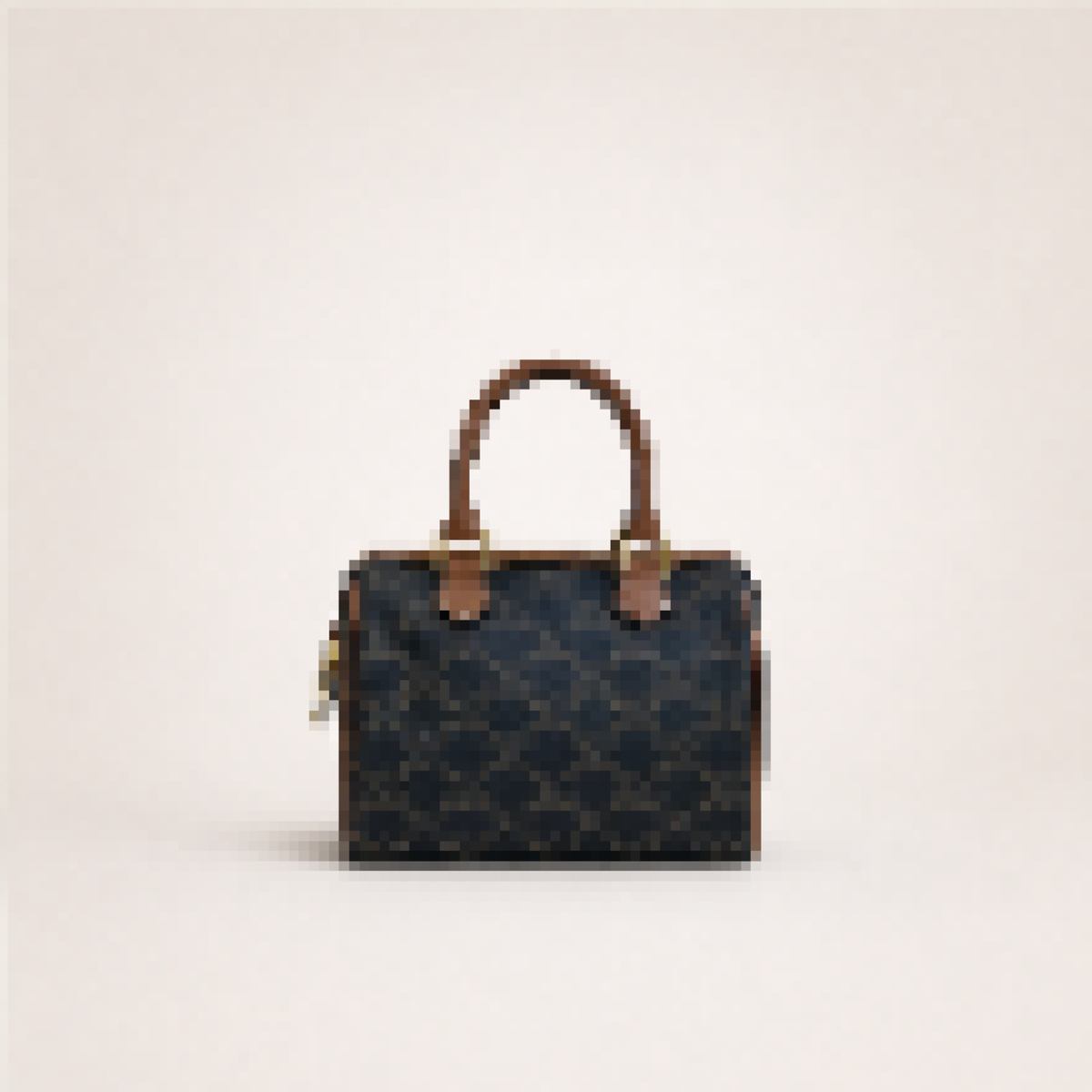 Small Structured Boston Satchel with Top Handle and Adjustable Strap for Everyday Use
