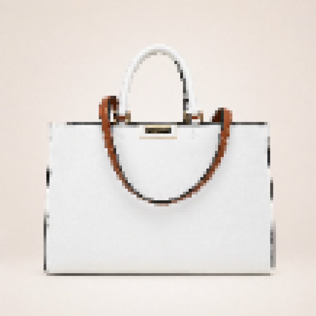 Structured Top Handle Tote Bag with Turn-Lock Closure for Work and Everyday Use