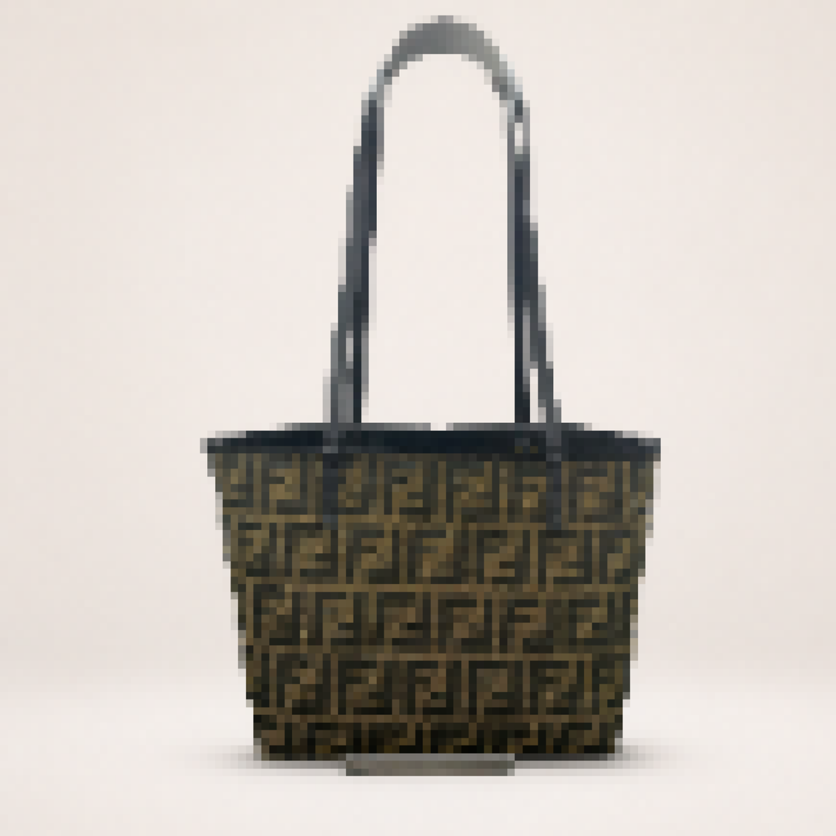Compact Denim Shoulder Tote – Structured Everyday Carryall Bag
