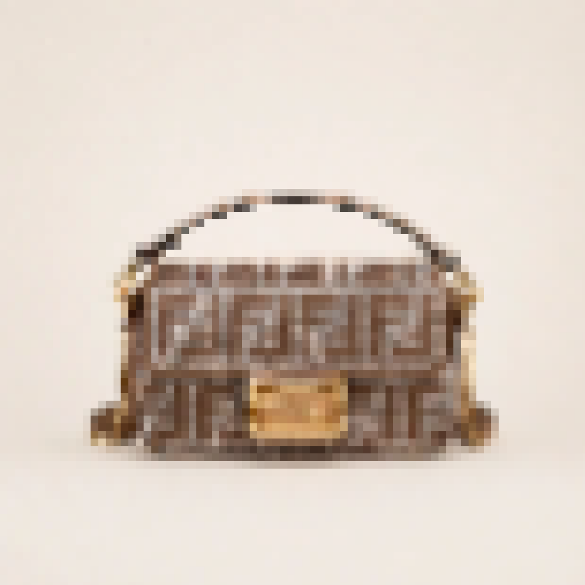 Mini Baguette Shoulder Bag with Chain Strap and Top Handle for Everyday Use