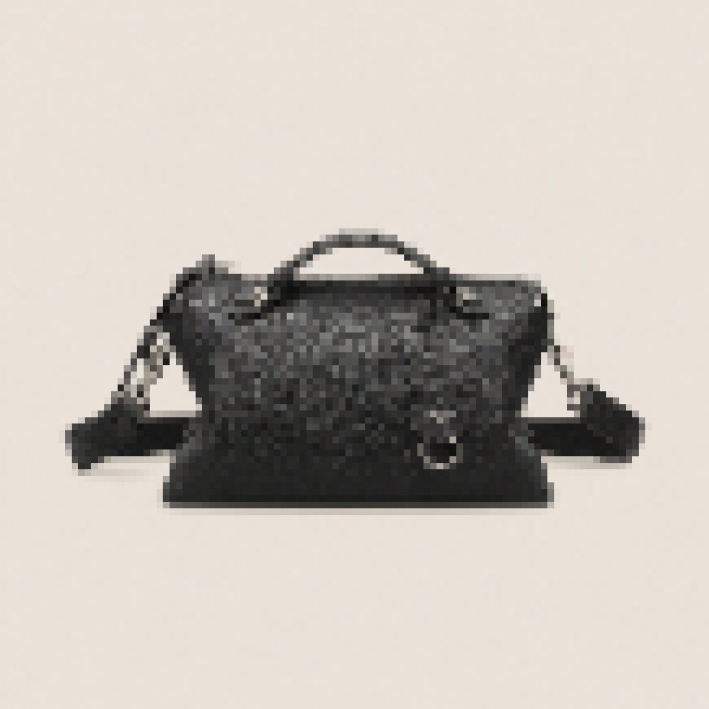 Structured Mini Boston Satchel with Top Handle and Adjustable Strap for Everyday Use