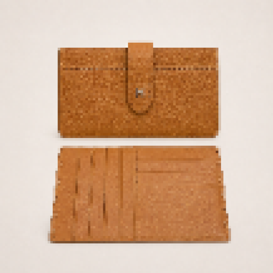 Elegant Long Flap Leather Wallet for Women – Slim Organizer Card Holder Clutch Wallet