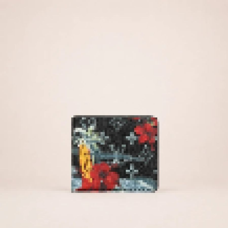 Unisex Printed Bifold Card Holder Wallet – Compact Cash & Card Organizer