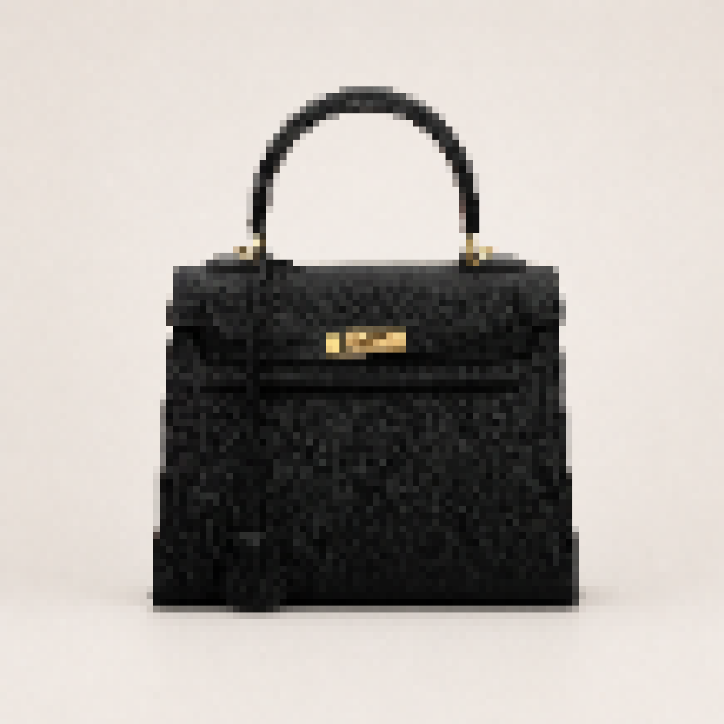 Structured Top Handle Handbag with Shoulder Strap for Daily Carry