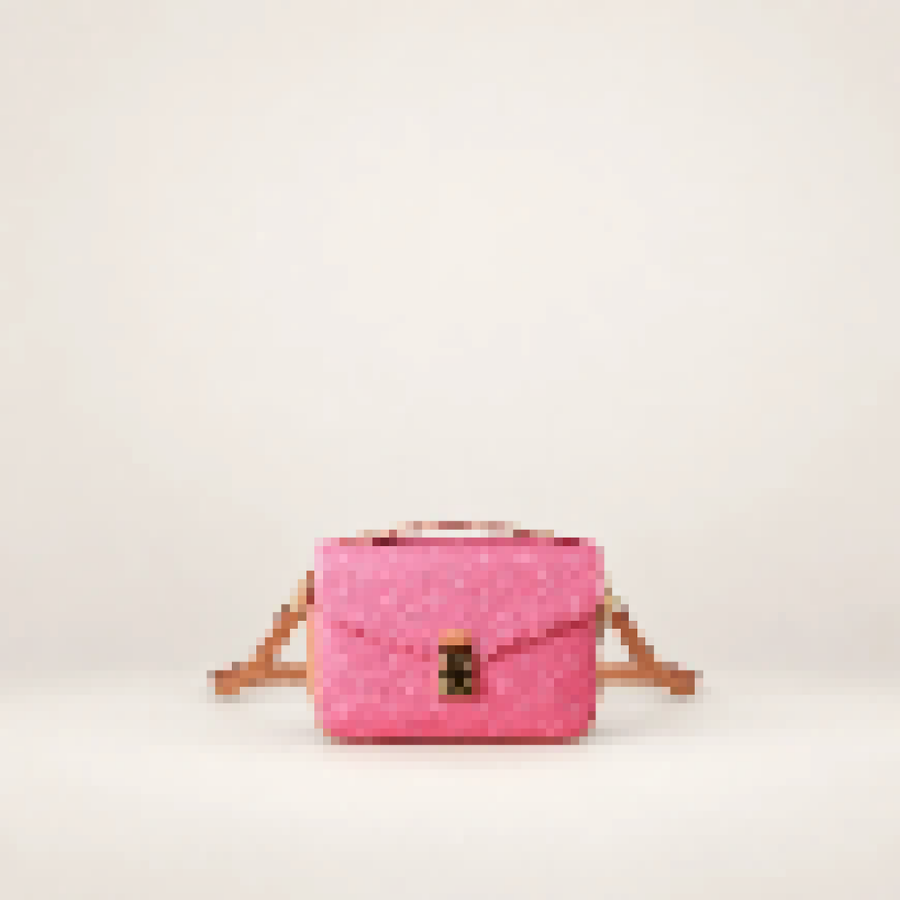 Monogram Satchel Bag – Women's Structured Crossbody Purse with Top Handle