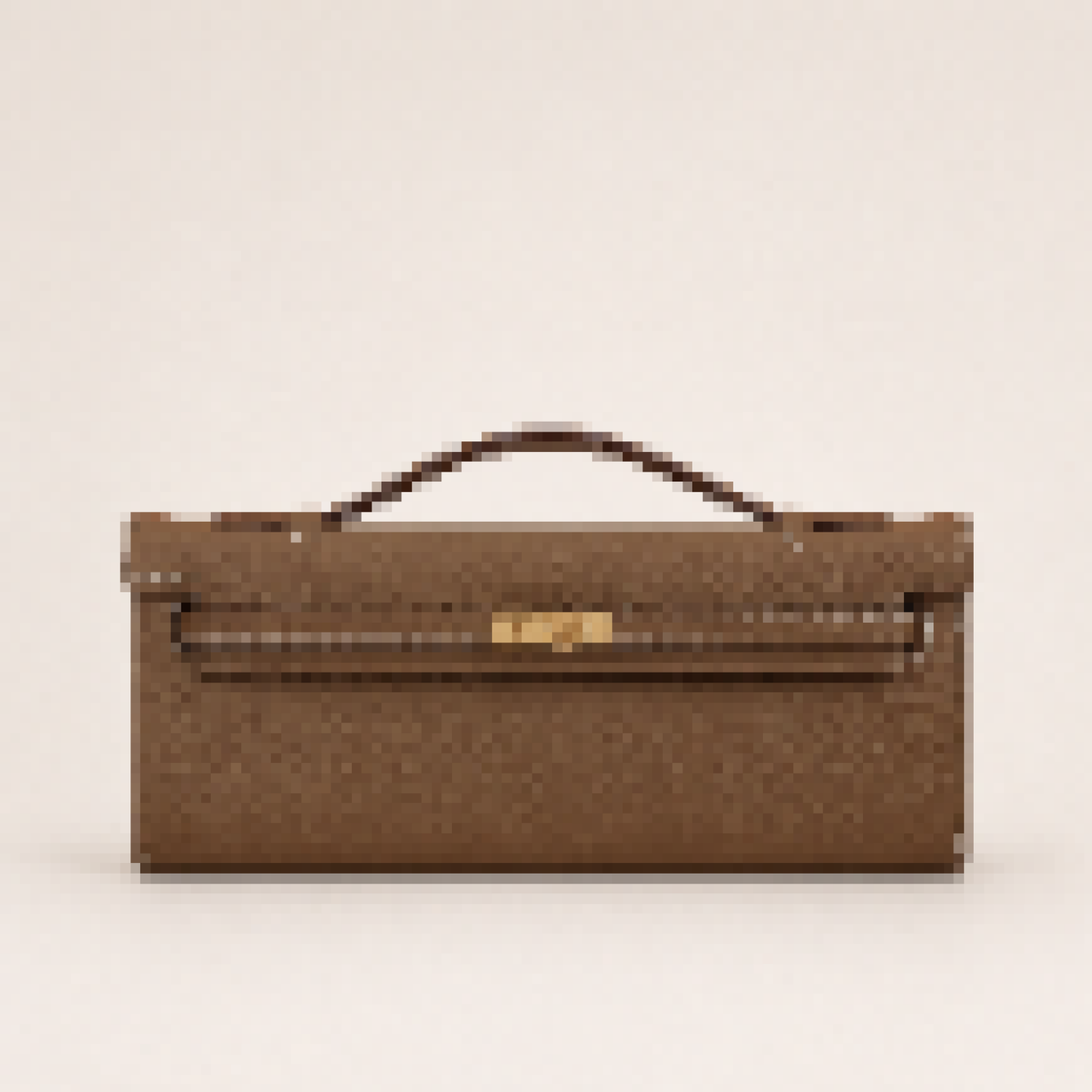 Structured Pochette Clutch Bag with Shoulder Strap for Evening Carry
