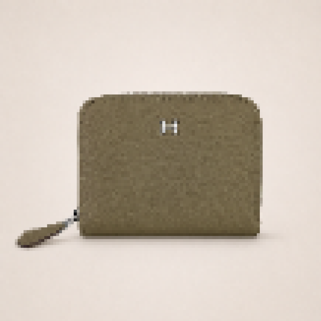 Minimalist Card Wallet with Zipper Closure for Daily Use