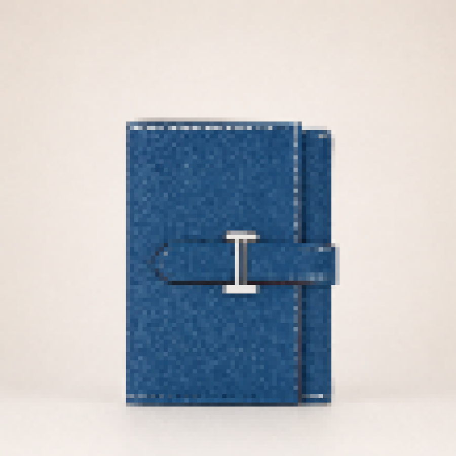 Luxury Compact Leather Wallet – Elegant Snap Closure Card Holder for Men & Women