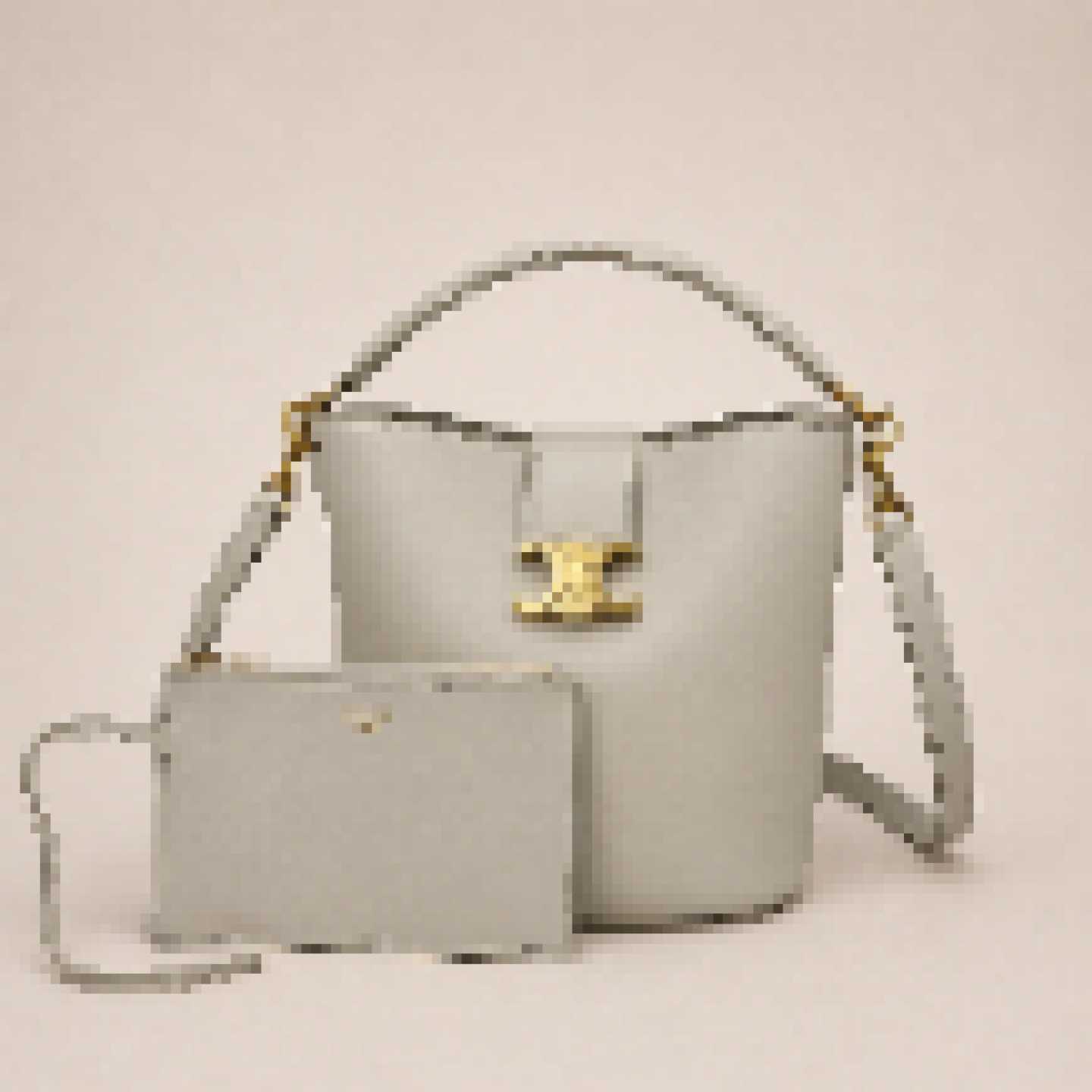 Medium Bucket Crossbody Bag with Top Handle and Pouch for Everyday Use