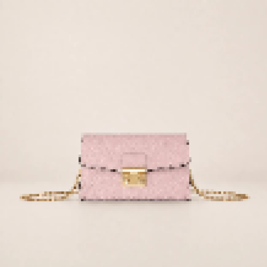 Women’s Embossed Leather Crossbody Clutch Bag with Chain Strap – Elegant Mini Shoulder Purse for Daily & Party Style