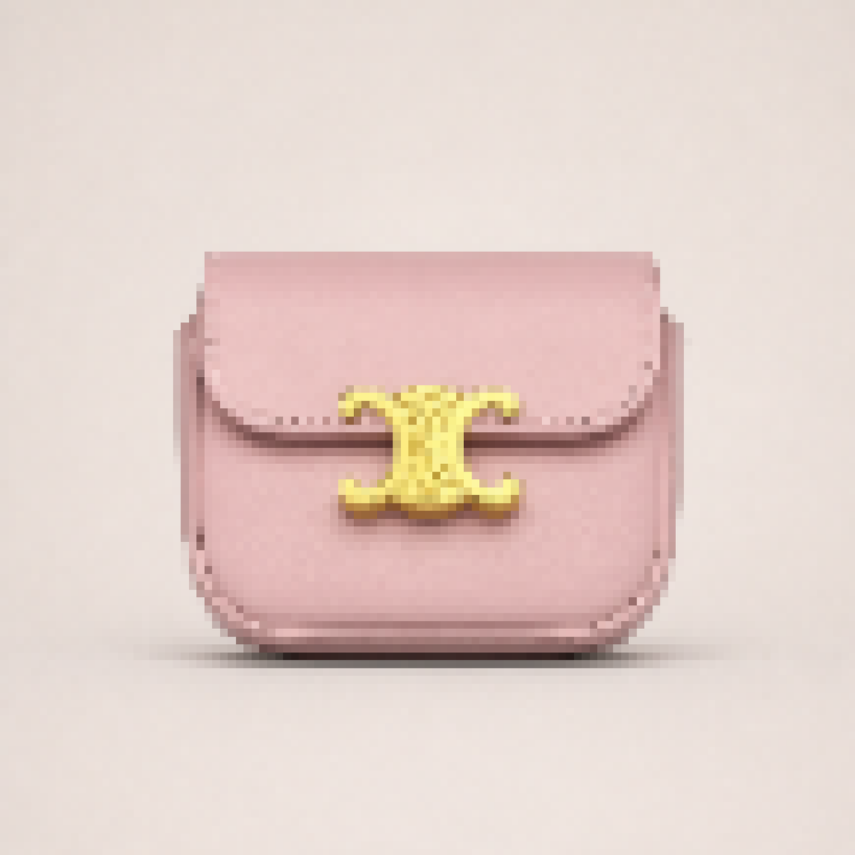 Mini Classic Flap Crossbody Bag with Gold Accent – Structured Leather Shoulder Bag