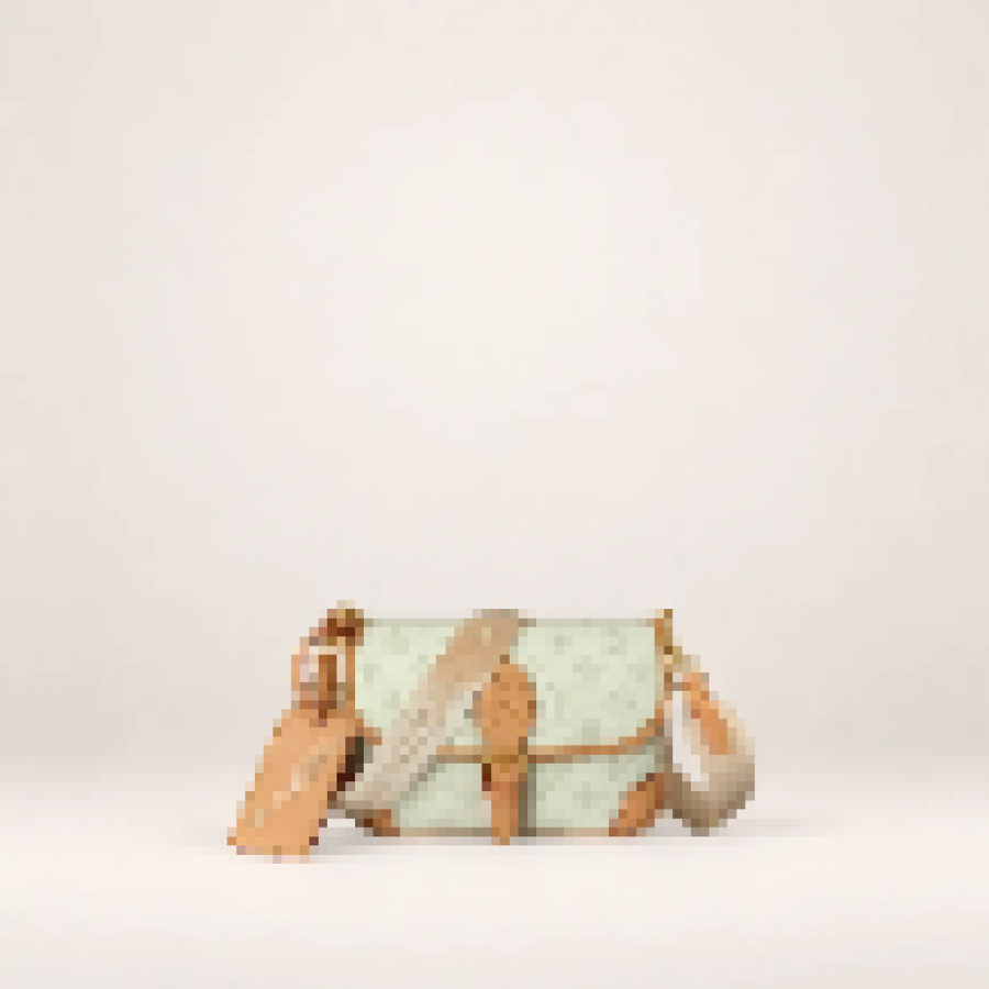Monogram Flap Shoulder Bag – Women's Crossbody Handbag with Adjustable Strap