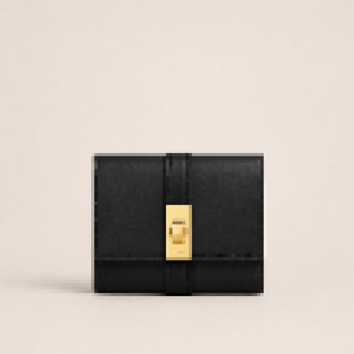 Small Trifold Wallet with Secure Lock Closure for Daily Carry