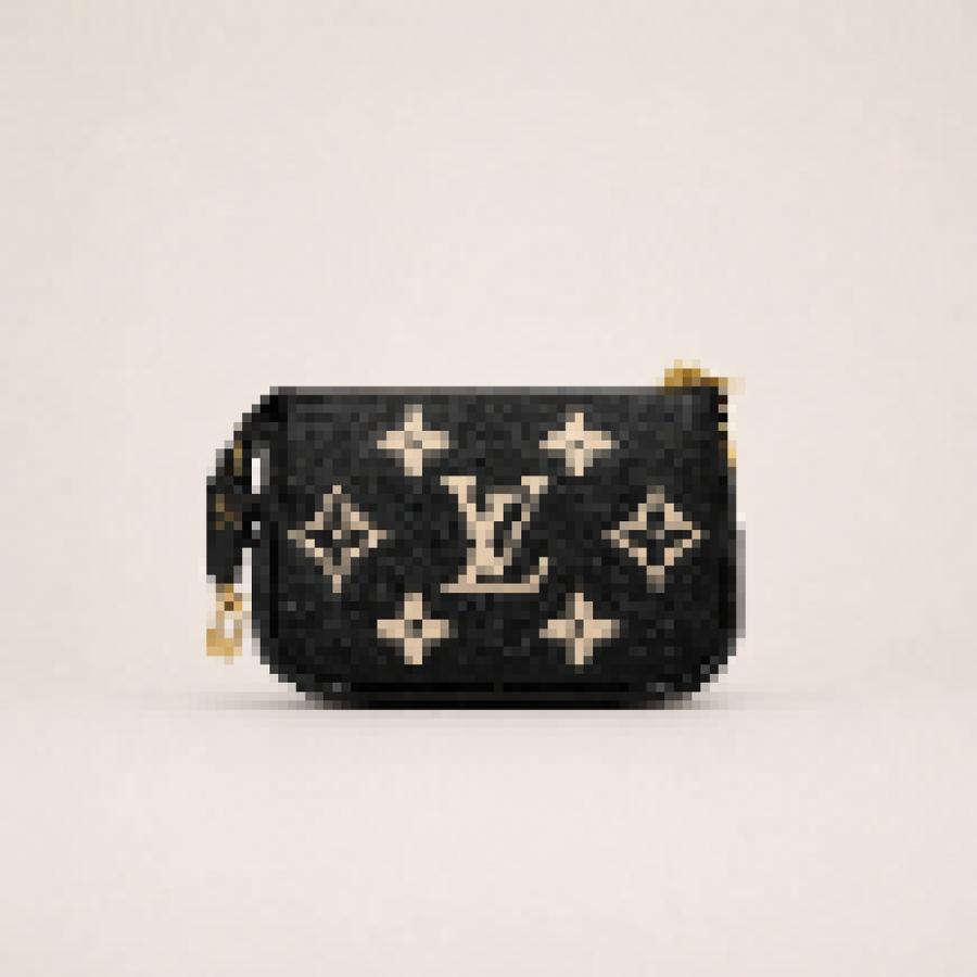 Classic Monogram Mini Chain Pouch Wallet for Daily & Evening Use