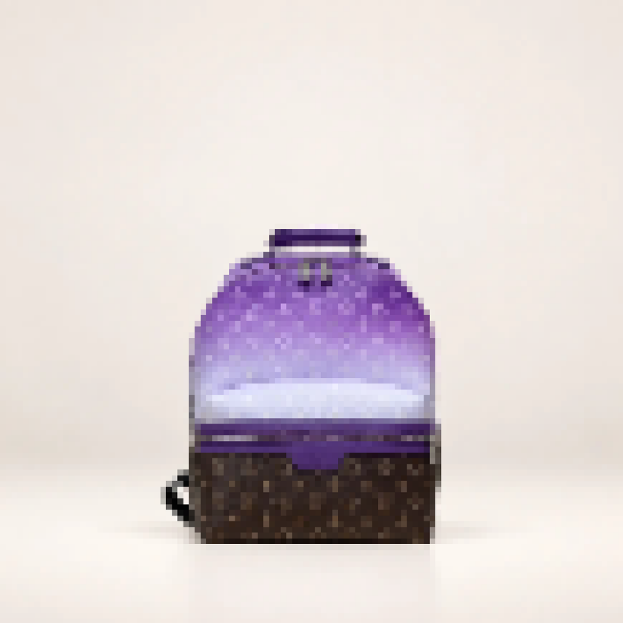 Mini Printed Backpack – Women's Compact Daypack with Front Zip Pocket