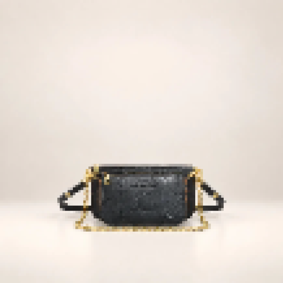 Multi Compartment Crossbody Bag – Women's Shoulder Handbag with Chain Strap Design