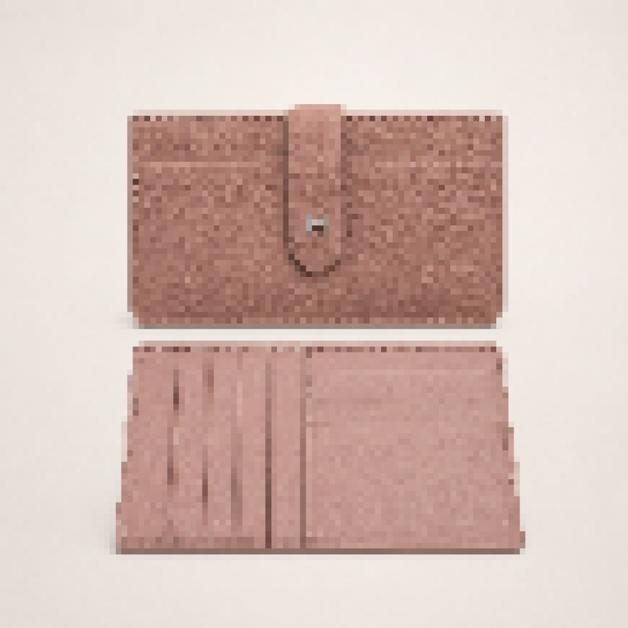 Elegant Long Flap Leather Wallet for Women – Slim Organizer Card Holder Clutch Wallet