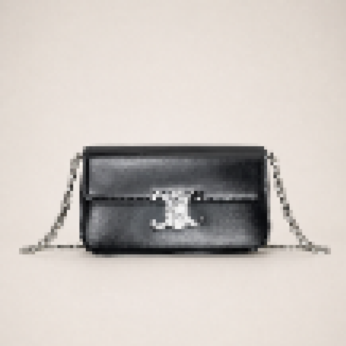 Structured Shoulder Crossbody Bag with Chain Strap for Everyday Use
