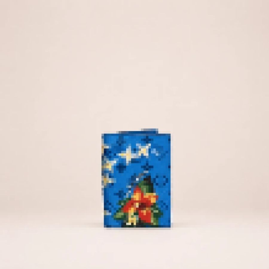 Unisex Tropical Print Compact Bifold Wallet – Slim Card & Cash Organizer for Men & Women
