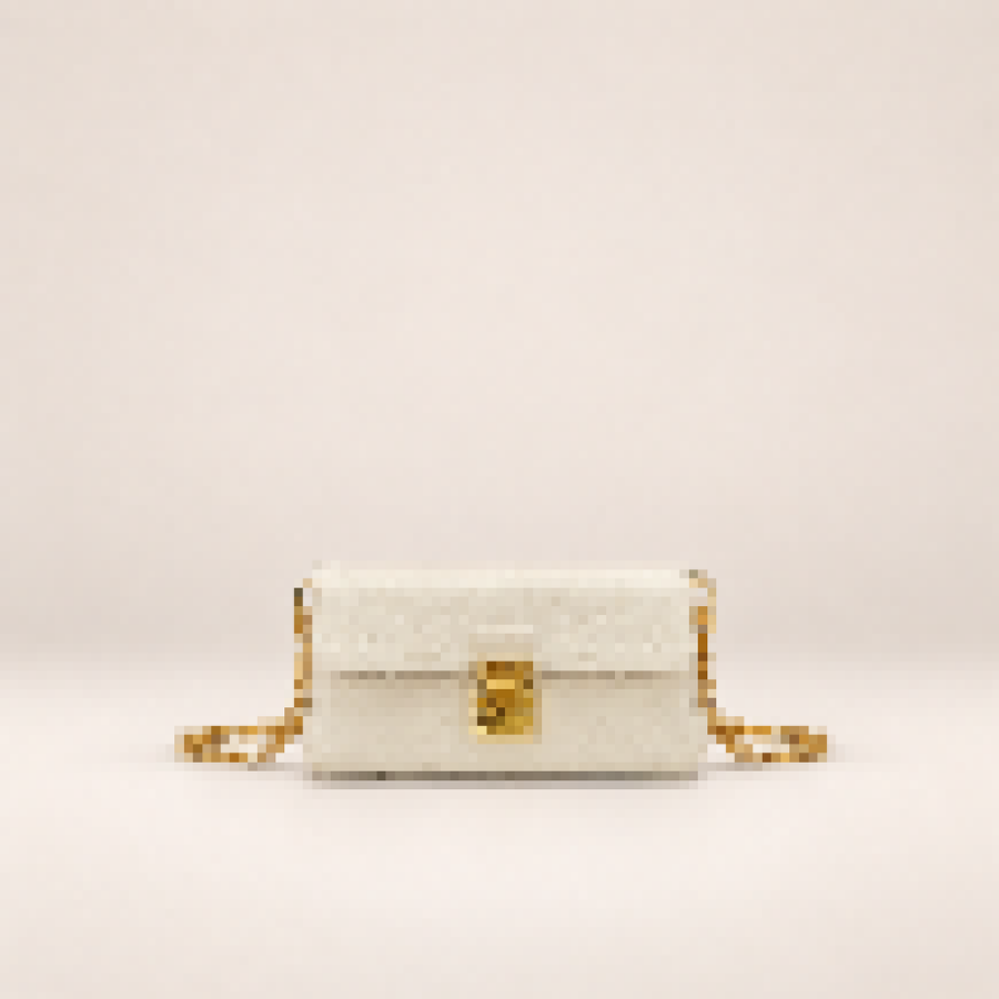 Monogram Wallet On Chain Bag – Women's Mini Crossbody Purse with Chain Strap