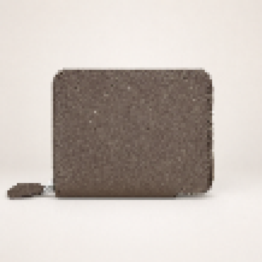 Minimalist Perforated Leather Zip Wallet – Compact Everyday Card Holder for Men & Women