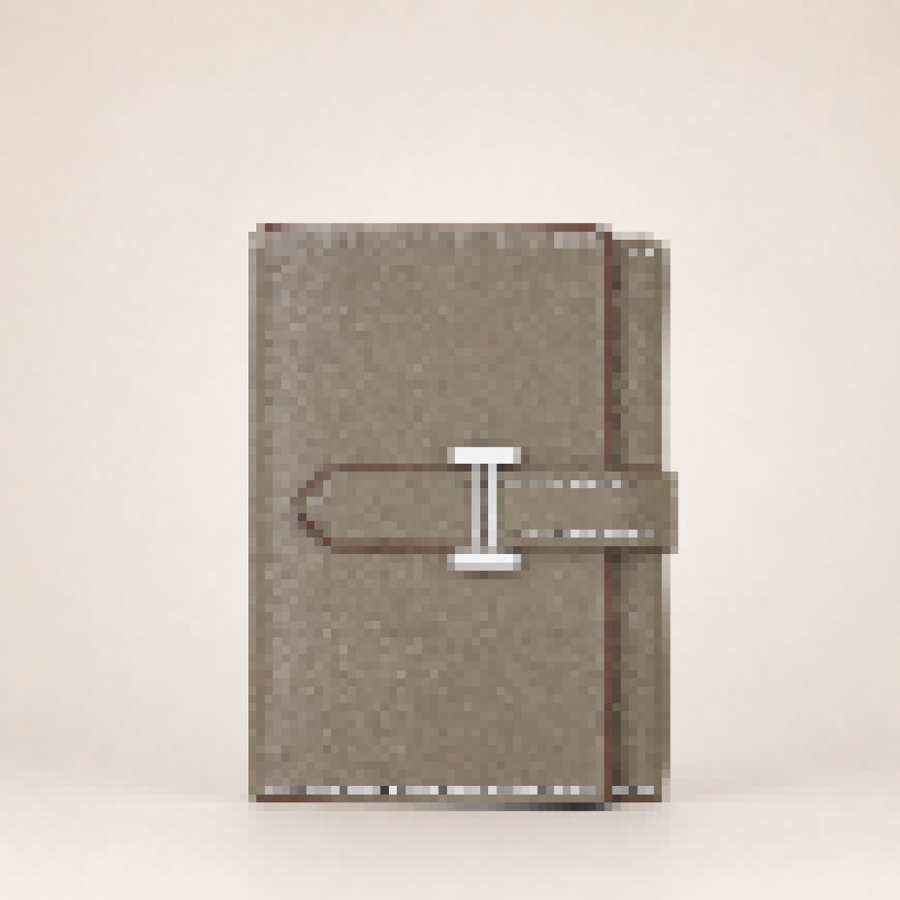 Luxury Compact Leather Wallet – Elegant Snap Closure Card Holder for Men & Women