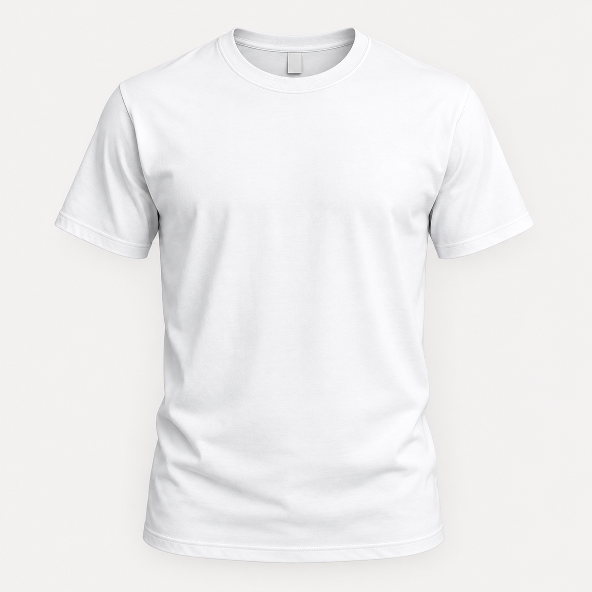 White T-Shirt Mockup – Classic Blank Crew Neck Tee 10.6