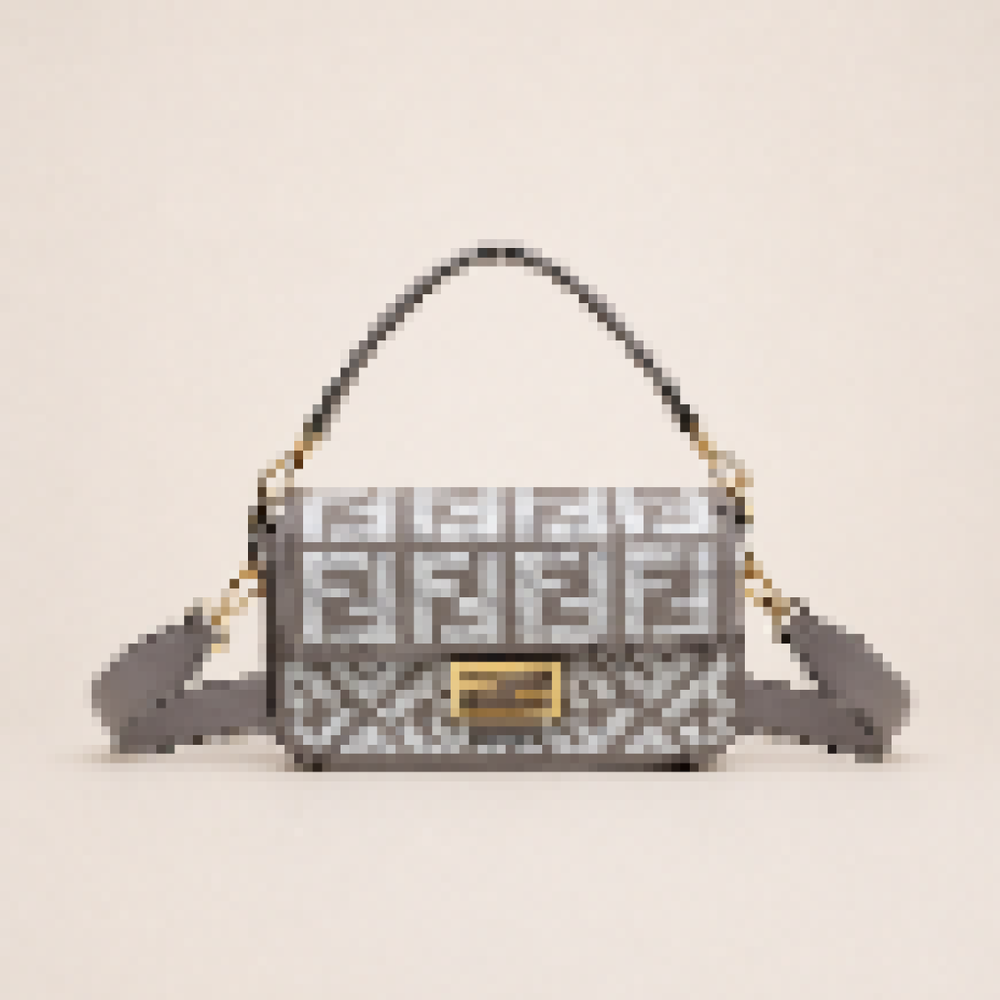 Structured Baguette Shoulder Bag with Detachable Strap for Everyday Use