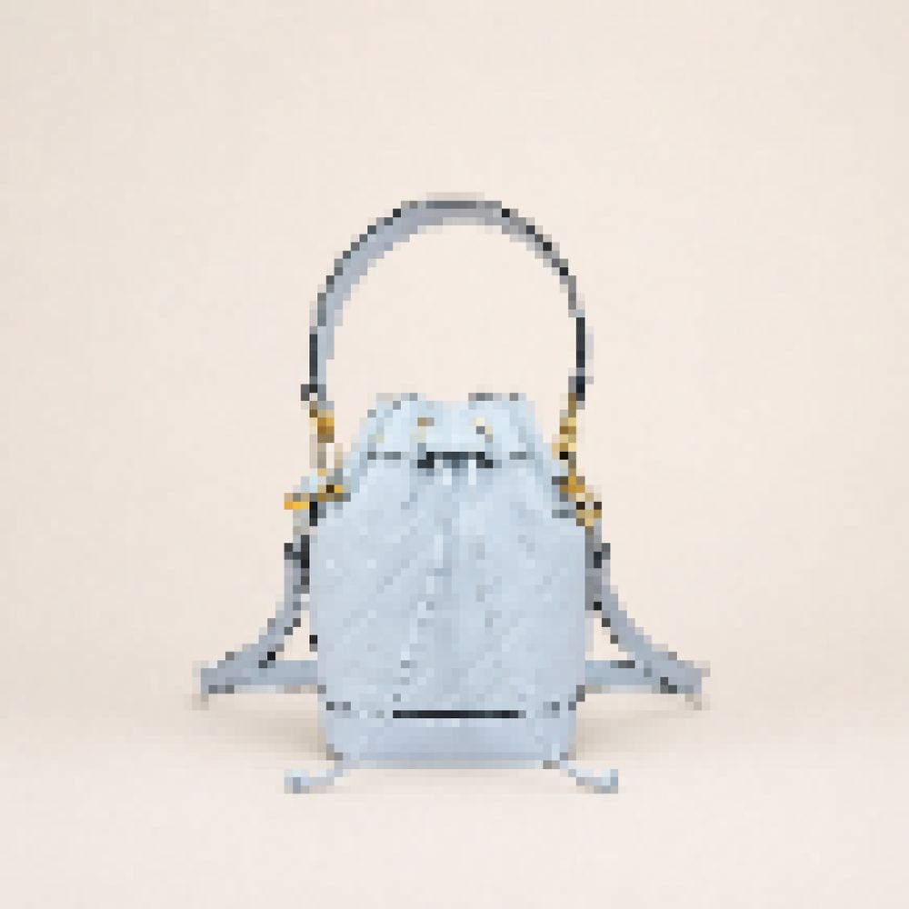 Mini Bucket Bag with Drawstring Closure and Top Handle for Everyday Use