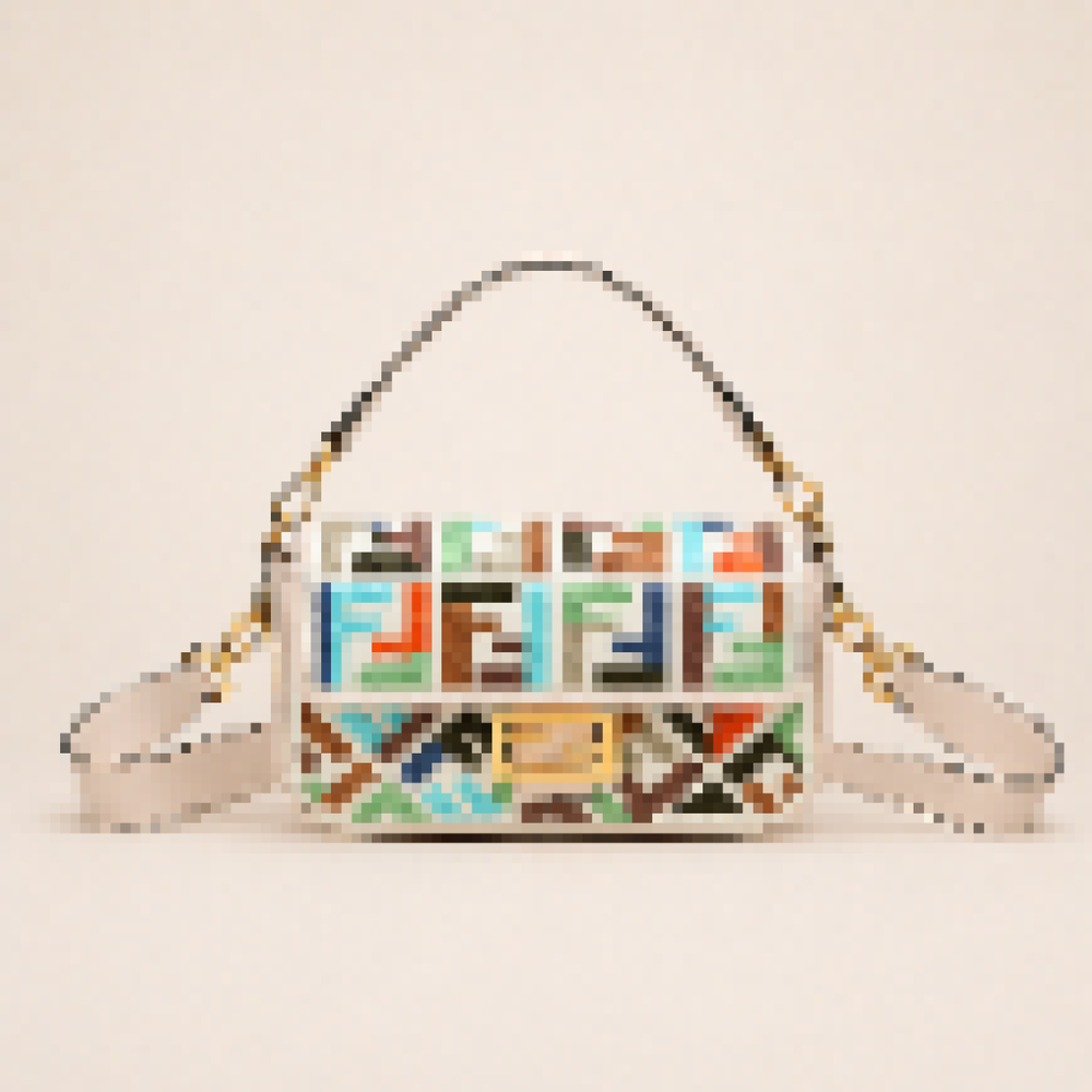 Structured Baguette Shoulder Bag with Detachable Strap for Everyday Use