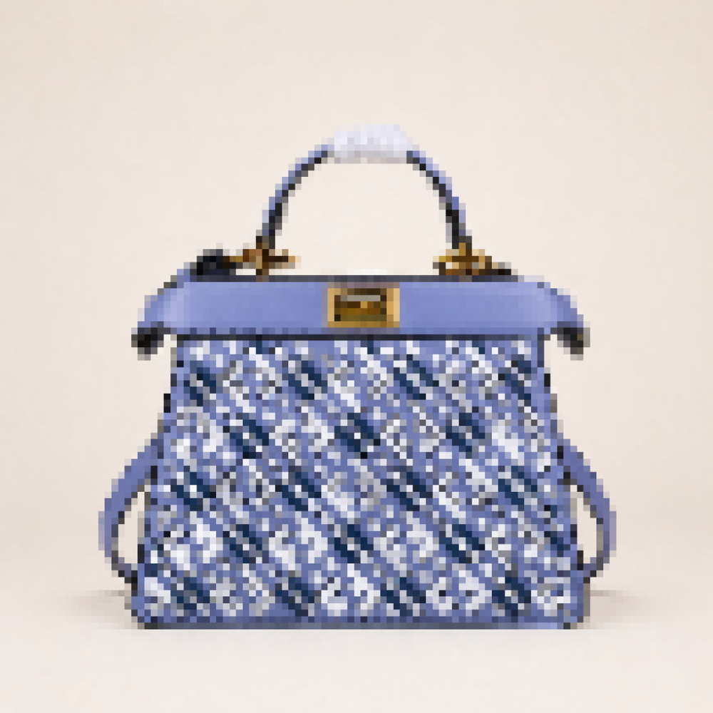 Luxury Woven Mini Top Handle Crossbody Bag – Structured Leather Satchel with Detachable Strap
