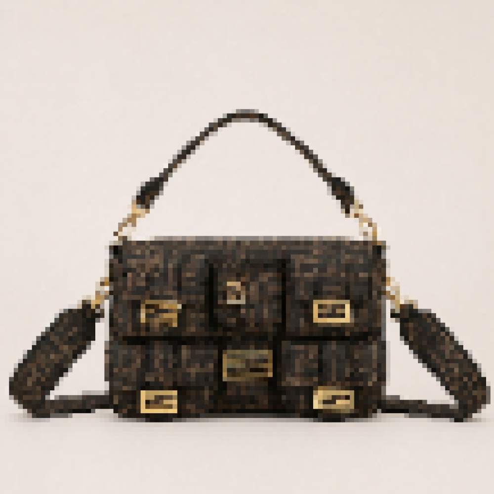 Structured Multi-Pocket Shoulder Bag with Adjustable Strap for Everyday Use