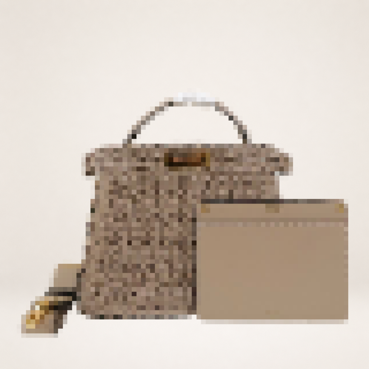Structured Top Handle Bag with Detachable Strap for Everyday Use