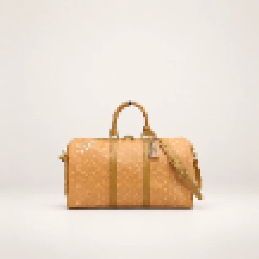 Monogram Travel Duffel Bag – Spacious Weekender Shoulder Bag with Adjustable Strap