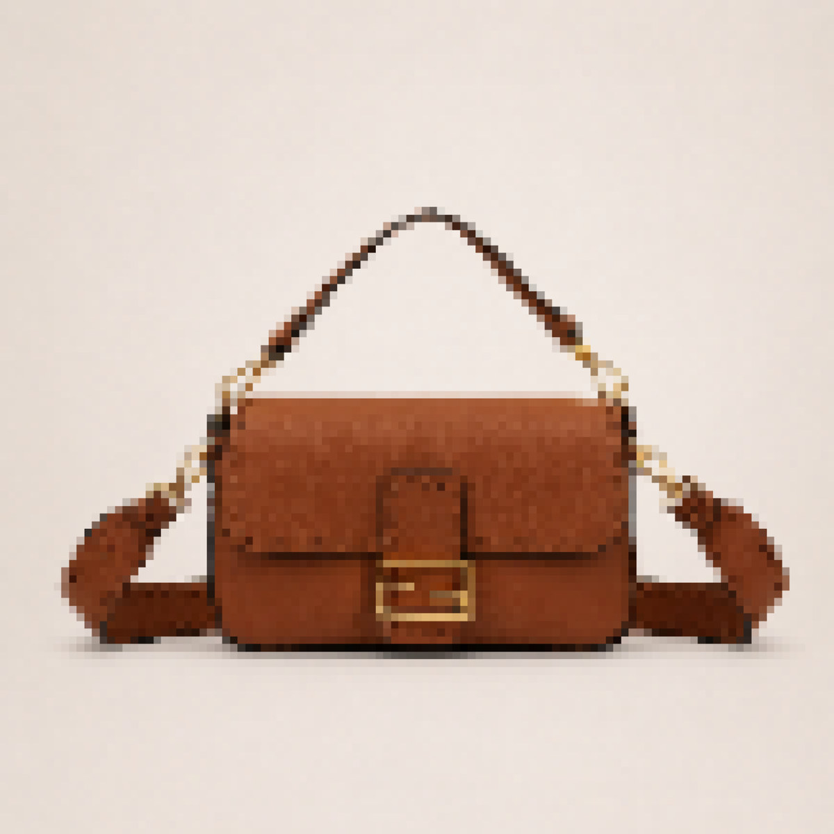 Structured Baguette Shoulder Bag with Adjustable Strap – Mini Crossbody Purse for Everyday Use