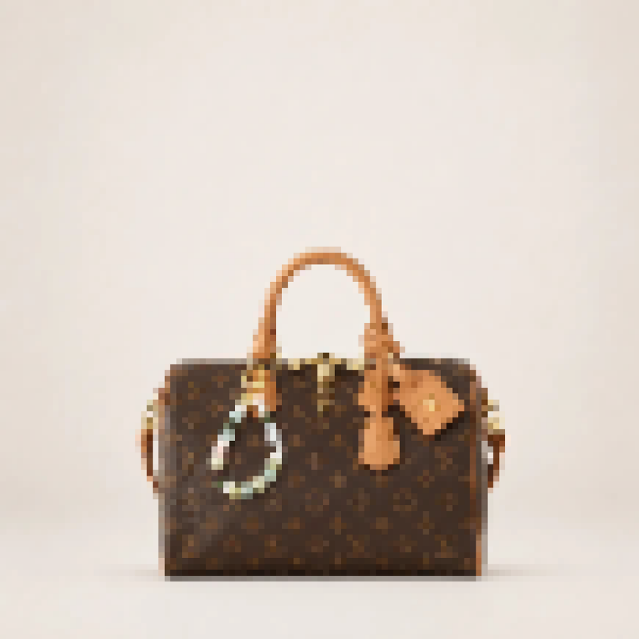 Crafty Monogram Handbag – Women's Top Handle Shoulder Bag with Spacious Interior