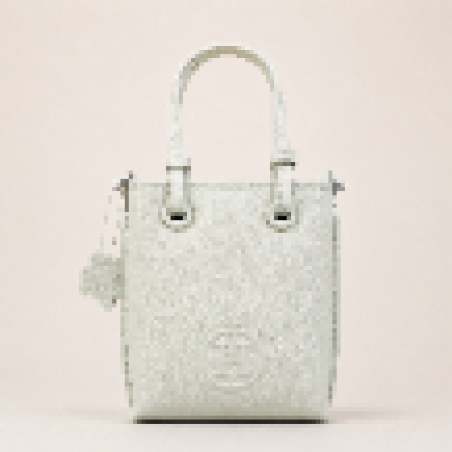 Mini Structured Shopping Tote Bag with Adjustable Crossbody Strap